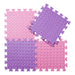 Tamiplay Foam Floor Mats For Kids, 12 X 12 Inch 16 Tiles 0.4' Thickness Foam Play Mat, Non-Toxic Square Interlocking Floor Mats Rubber Baby Play Mat For Toddlers(Pink/Purple)