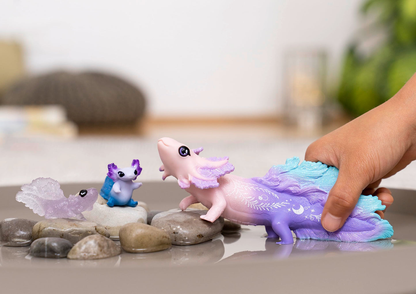 Schleich Axolotl Salamander Undersea Toy Set