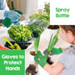 Amtreen Kids Gardening Tools Set - 6Pcs Detachable Garden Tool Kit With Gloves, Shovel, Rake, Hoe, Leaf Rake & Spray Bottle - Wooden Handles With Hanging Hole, Perfect Outdoor Toy Gift For Ages 3-5