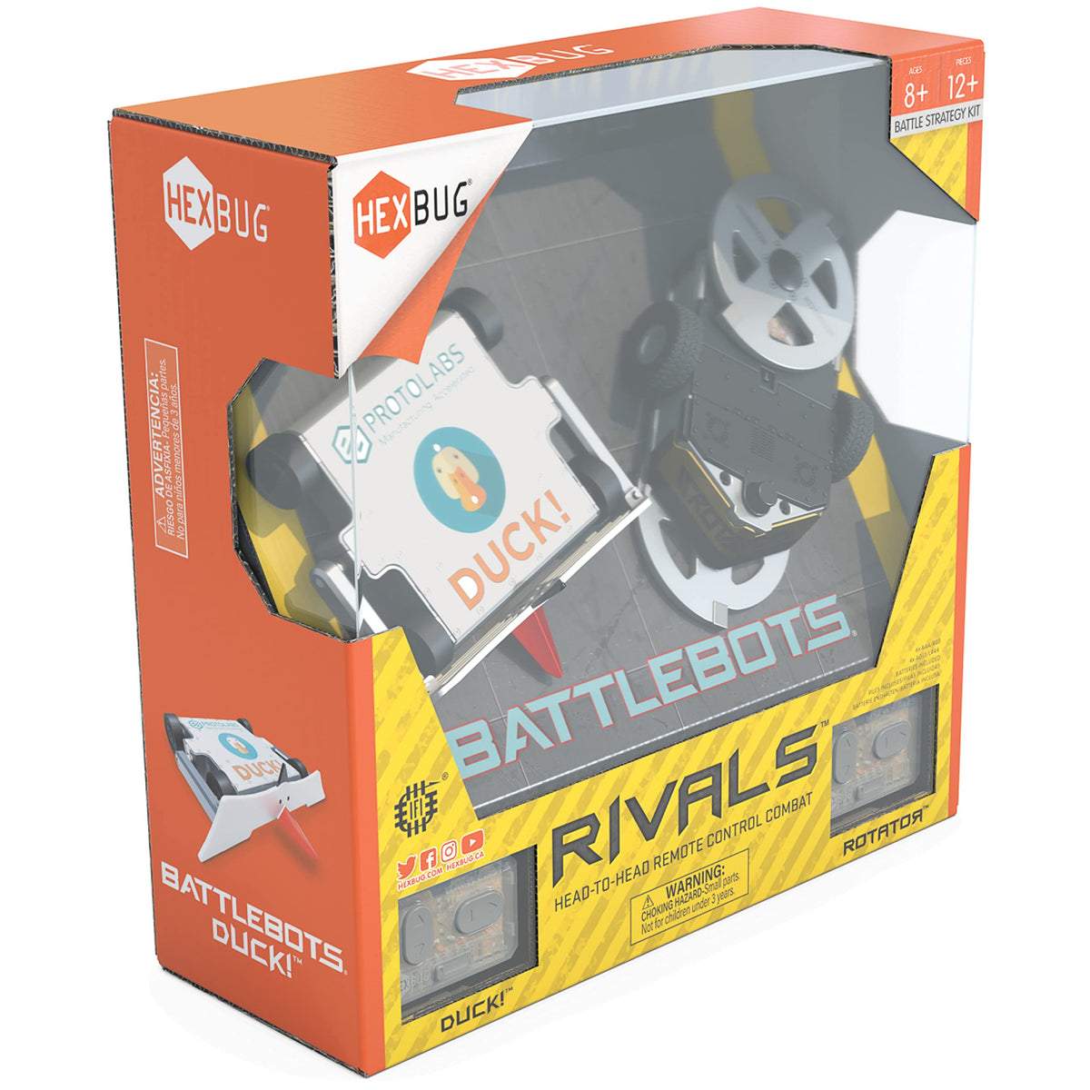 BattleBots Rivals Presents: Rotator vs. Duck an Epic Remote Control Robot Battles for STEM-Savvy Kids