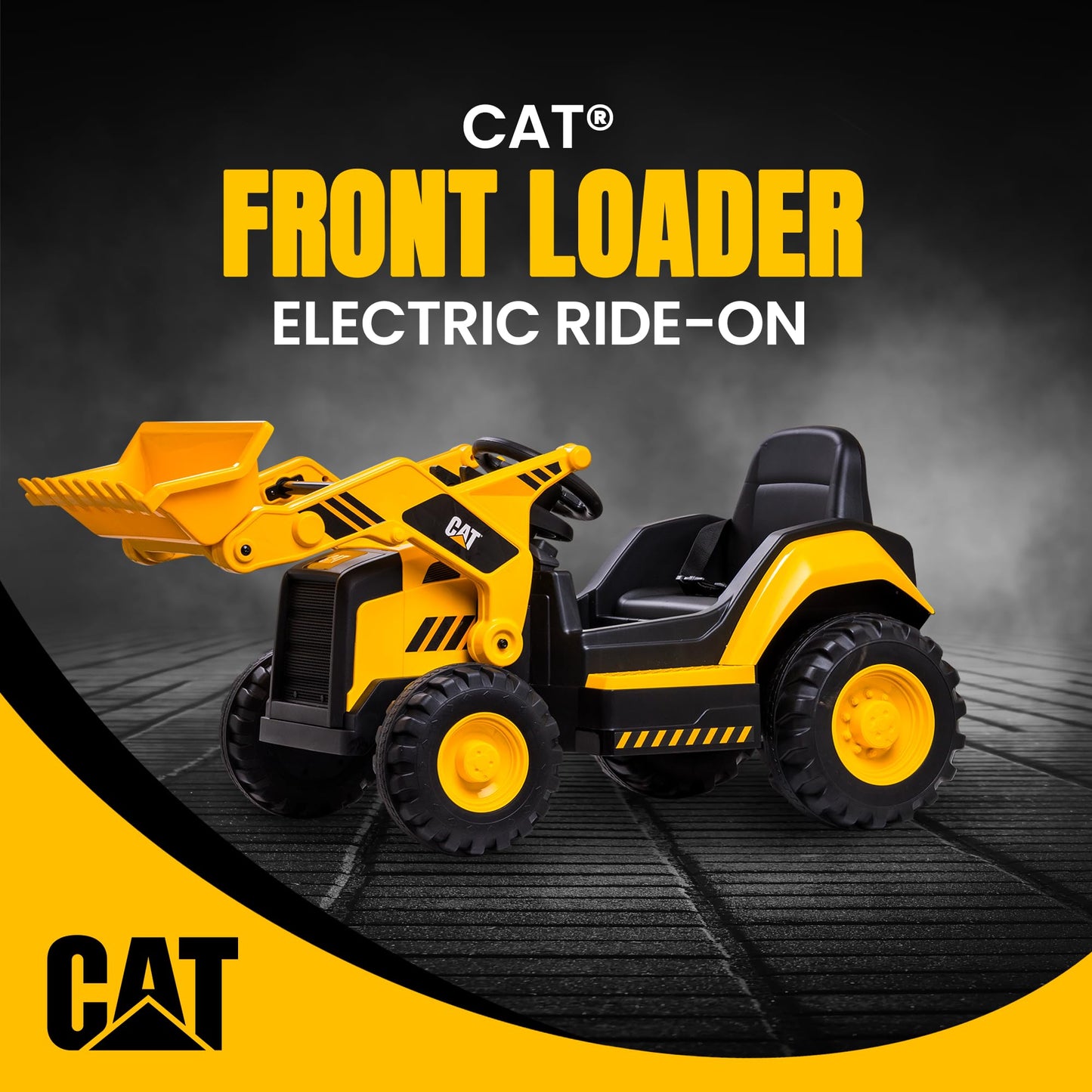 Kid Trax Kids Ride On Toys - 12V Cat Construction Toys For Boys W/Front Loader, Bulldozer, Excavator, Tractor Toy Truck, 2.5-5 M
