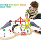 Motorized Train For Wooden Track, 3Pcs Train Toy Set For 3 4 5+Years Old Boy Girl Toddlers, Battery Powered Train Compatible With Thomas & Friends, Brio And Chuggington