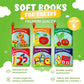 Cloth Books For Babies (Set Of 6) - Premium Quality Soft Books For Babies. Touch And Feel Crinkle Paper. Cloth Books For Early Children'S Development.
