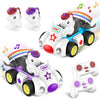 imagifun Remote Control Car for Toddler, 2 Pack Radio Control Cartoon Toys for Kids, 2.4 GHz Rechargeable RC Cars for Toddler,To