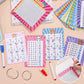 31 Pcs Multiplication Flash Cards Times Table Flash Cards, Math Problems From Easy To Hard, Multiplication Chart With 2 Dry Eras