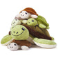 Ikasa Mommy Sea Turtle Stuffed Animal Mom And Baby Plush Toy, Cute 15' Soft Small Mama Family Set With Little Babies,Gifts For Kid (Sea Turtle)