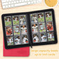 Foalgo Trading Card Binder  Card Collection Binder Album Folder with 540 Side Loading Pockets  9 Pocket Trading Card Album Folder for TGC MTG  Baseball Cards  Yugioh(Red)