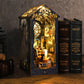 Diy Miniature Book Nook Kit Booknook - 3D Model Wooden Dollhouse Puzzle Toy With Led Light For Adults Teen, Creativity Puzzle Bo