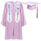 Newrara Kindergarten Graduation Cap and Gown Stole Package for Kids (Pink, 24)
