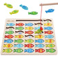 Slotic Magnetic Wooden Fishing Game Toy For Toddlers - Alphabet Abc Fish Catching Counting Learning Education Math Preschool Board Games Toys Gifts For 3 4 5 Years Old Girl Boy Kids