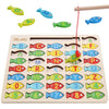 Slotic Magnetic Wooden Fishing Game Toy - ABC Learning Math for Toddlers, Multicolor, Model SH1-T002A1, Gift for Kids 3-5 Years Old