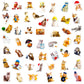 Cat Stickers For Kids Teens Girls Adults, 100 Pcs Cute Cat Stickers, Vinyl Waterproof Animal Stickers For Water Bottle, Laptop,