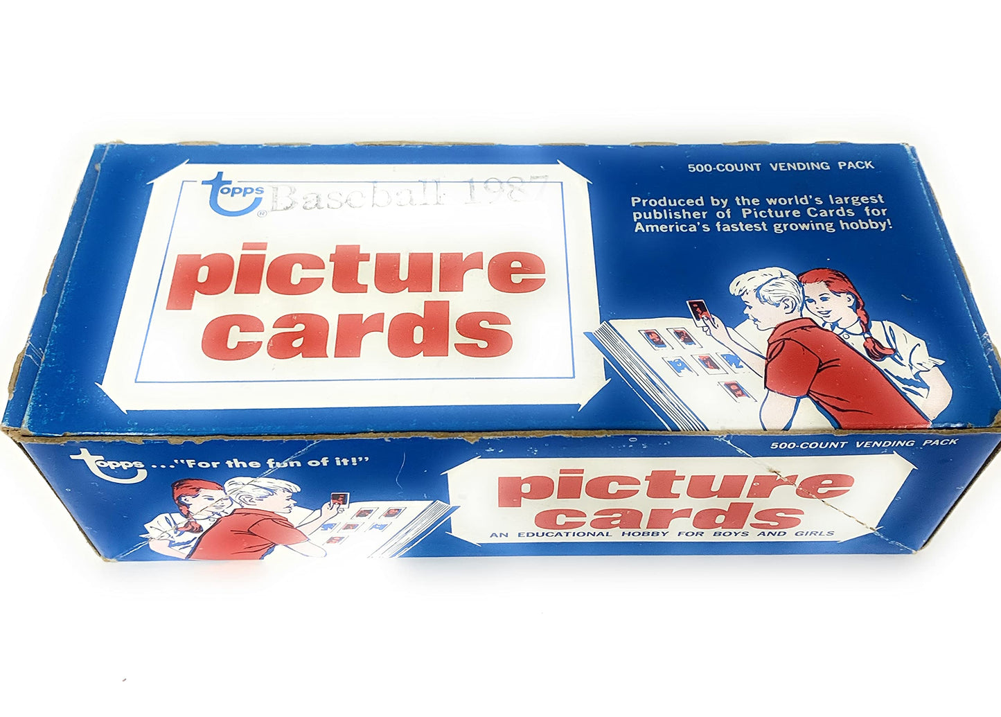1987 Topps Baseball Vending Box / Factory Unopened Unsearched 500 Count Box