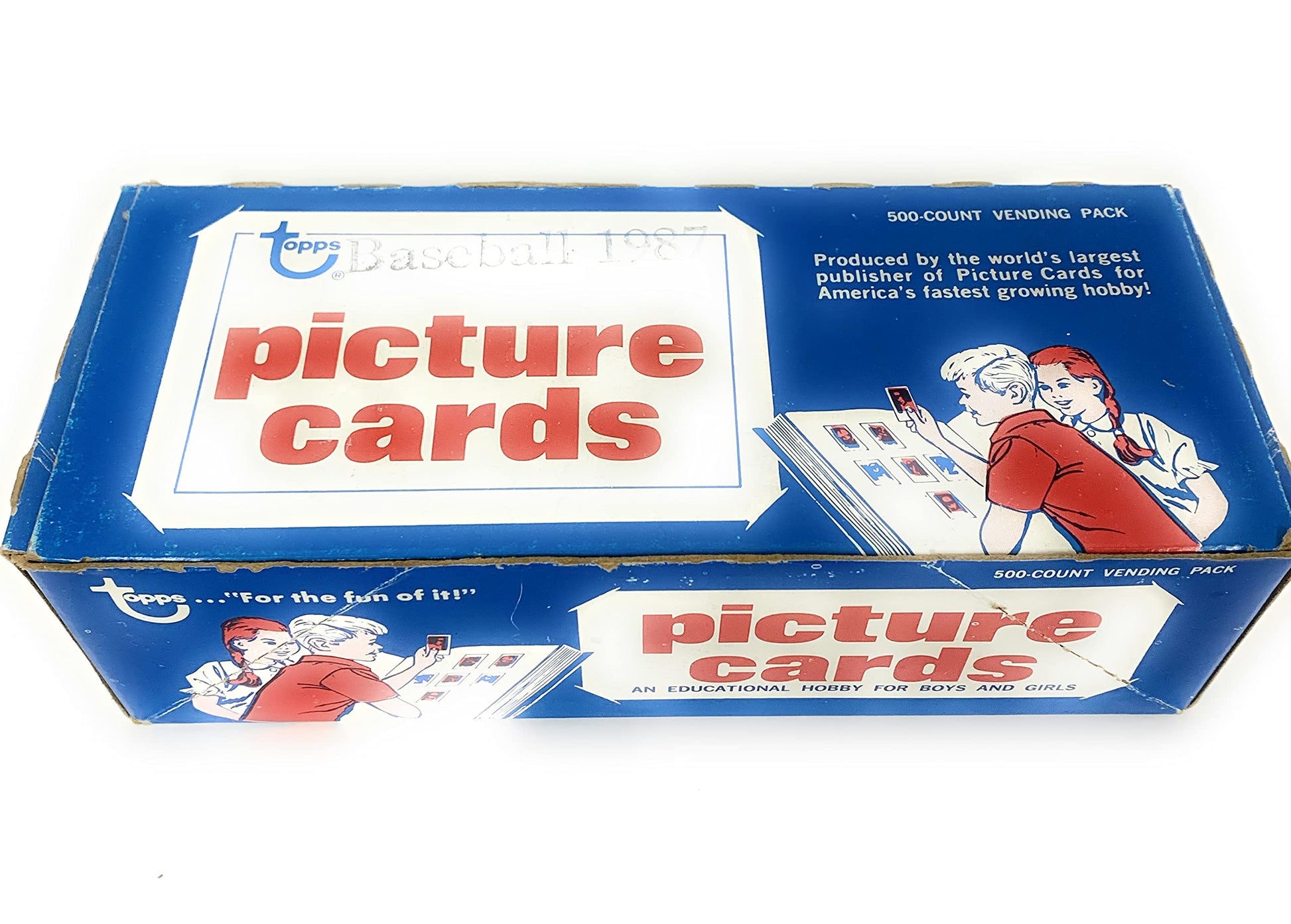1987 Topps Baseball Vending Box / Factory Unopened Unsearched 500 Count Box