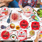 Graduation Party Supplies Graduation Party Red Class Of 2024 Tableware Disposable Paper Plates Napkins Cups Banne Tablecloth For