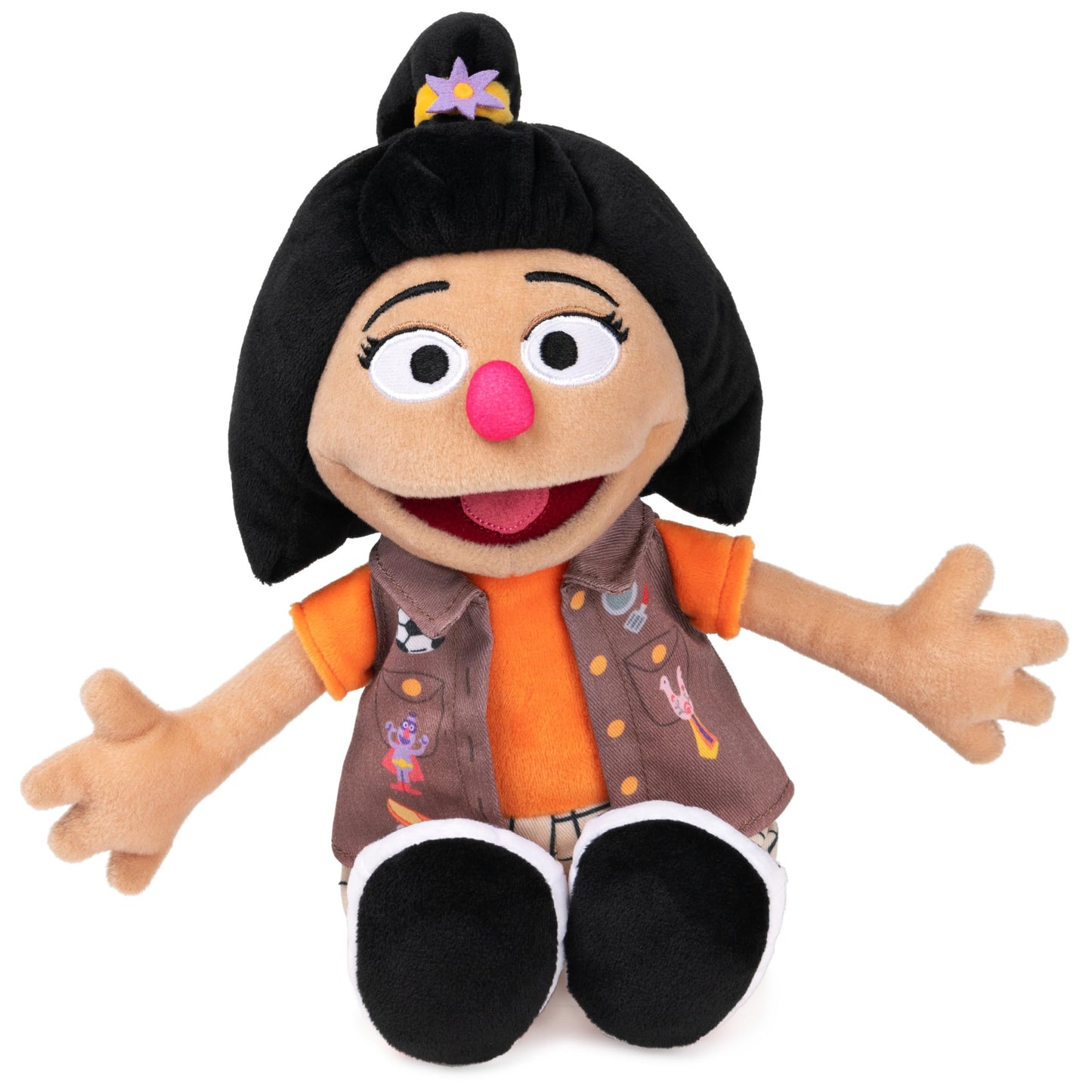 Gund Sesame Street Official Ji-Young Plush, Premium Plush Doll For Ages 1 & Up, 13