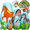 Aevvv Horse Nesting Dolls Set Of 7 Pcs - Donkey Gifts - Zebra Gifts - Horse Decor - Gifts For Horse Lovers