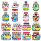 24 Pack Valentines Day Cards For Kids With Mini Heart Pop Fidget Toys For Boys Girls, Valentines Party Favors Classroom School E