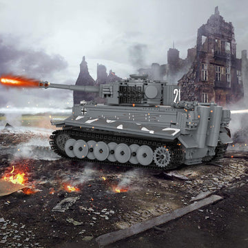 Jmbricklayer Tank Building Sets For Adults Or Boys - Ww2 Military Rc Tiger Army Tank Model Toy, Armed Construction Vehicle Set I