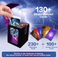 PROMAXIBINDER MTG Deck Box BTB for Commander Display, Fits 100 Double Sleeved Cards, 2 Dividers & 1 Toploader, Strong Magnet Lea