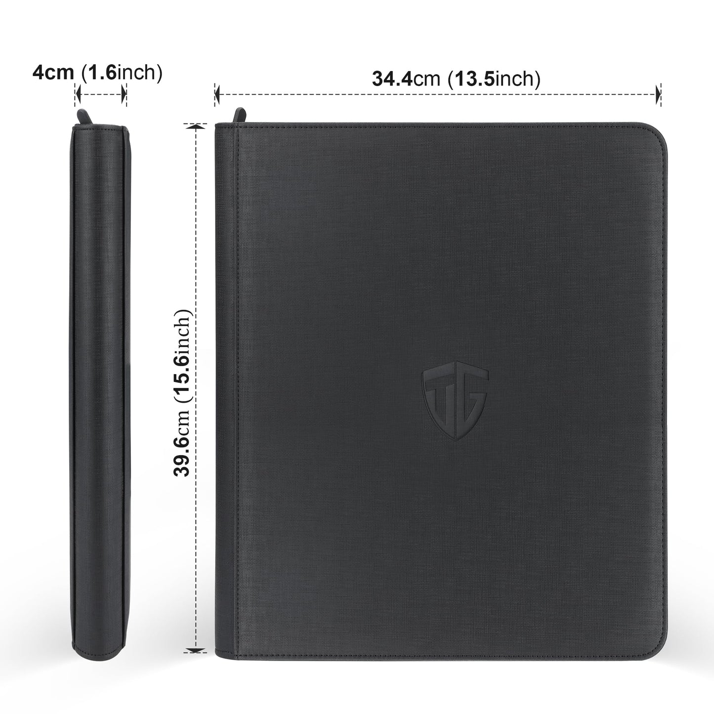 Tcguard Toploader Binder,Holds 216 Toploaders,9 Pocket Top Loader Binder With Sleeves For 3''X4'' Rigid Toploaders Hard Cases,To