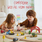Kipipol 10 Pcs Wooden Train Set Accessories, Toddler Car Toys, Fits Thomas, Brio, Ikea, Melissa And Doug, Stocking Stuffers For Kids, Train Toys Gifts For Toddlers And Kids Ages 4-8 And Up