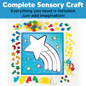 Creativity For Kids Sticky Wall Art: Star - Toddler Learning Toys. Crafts For 3 Year Olds, Preschool Crafts
