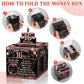 Sereliy Sweet 16th Birthday Decorations for Girls Money Gift Box for Cash Gift Pull, Black Pink Money Gift Boxes Sweet Sixteen P