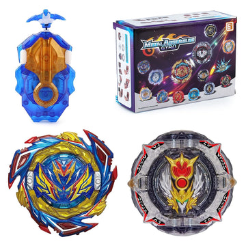 Hozuumo Bey Battling Top Burst Gyro Toy Set, With Gyro Launchers And Handle Combat Battling Game, Gift For Kids Children, B-173-