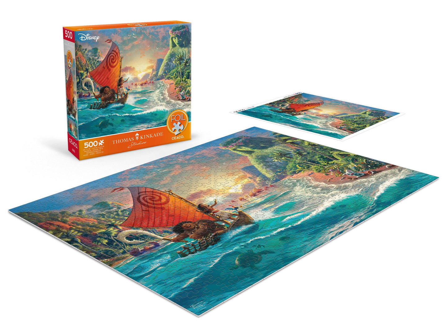 Ceaco - Foil Puzzle - Thomas Kinkade - Moana - 500 Piece Jigsaw Puzzle