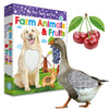 My Touch And Feel English Spanish Bilingual Picture Double Sided Sensory Flash Cards For Infant, Toddlers, Kids, Learn Animals,