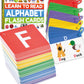 The Bambino Tree Alphabet Flash Cards - Abc Jumbo Flash Cards For Kids Ages 3-6 - Lowercase & Uppercase Letter Recognition Learn