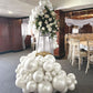 Pearl White Double-Stuffed Balloons Different Sizes 63 Pack 18/12/10/5 Inch Standard White Balloon Garland Kit For For Wedding B