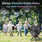 Bubble Machine For Toddlers Kids, Rotating Bubble Machine Rechargeable With 38000+ Bubbles/Min, 2 Speed, Outdoor Automatic Bubbl