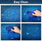 Space Tablecloth Starry Night Tablecloth Decorations Plastic Galaxy Table Cover Space Stars Theme Party Supplies For Birthday Home Decorations, 54 X 108 Inch (3 Pieces)