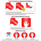 40 In Red Number Balloons Helium Foil Mylar Balloon Birthday Party Banquet Decoration Digital 40