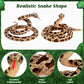 Gdzrdflh Giant Stuffed Snake, Lifelike Plush Snake, Cute Brown
