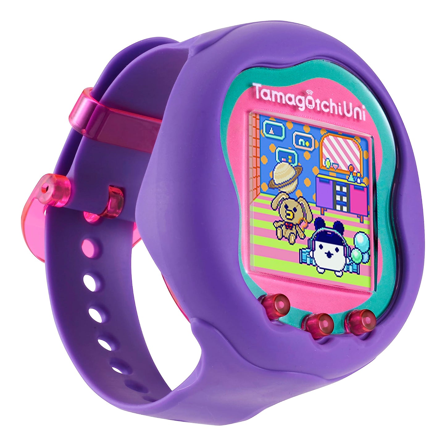 Tamagotchi Uni - Small Purple Digital Pet Toy, Model T09074, Made of ABS Material