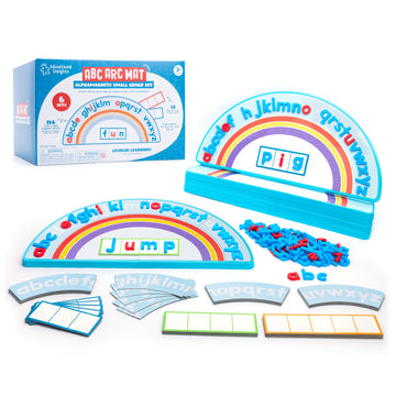 Educational Insights Abc Arc Mat Alphamagnets Small Group Set - Alphabet Puzzles For Kids, Letter Learning Kit, Preschool Classr