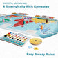 Underdog Games Trekking The World Board Game - 2nd Edition for Ages 10+ - Easy to Learn, Family Fun, Cardboard