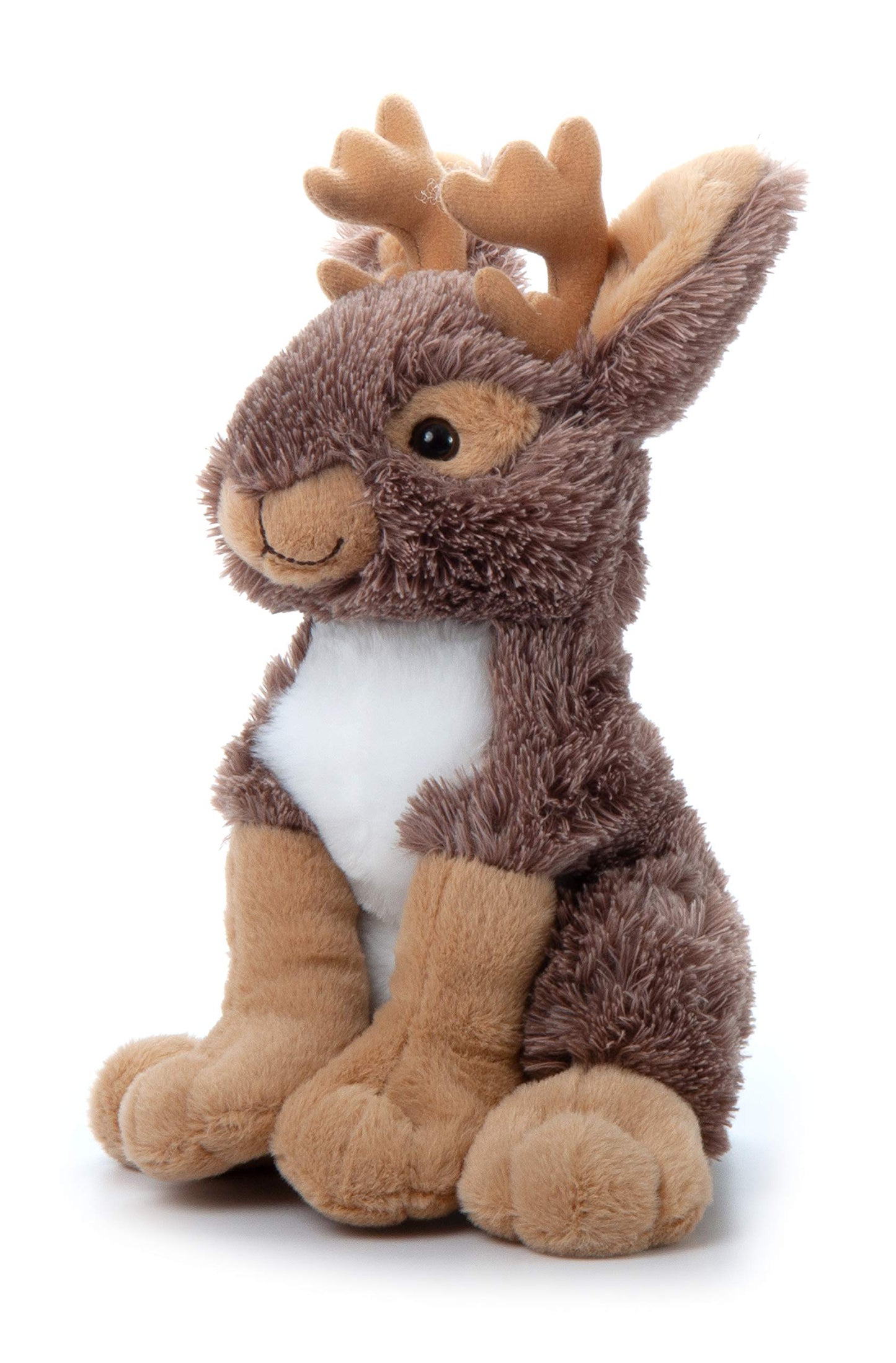 The Petting Zoo Jackalope Plush Toy, 12 inches, Brown, Model 419043, Perfect Gift for Kids