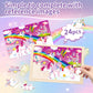 Puzzles for Kids Ages 4-6 Unicorn Princess Wooden Jigsaw Puzzles 4 Packs Puzzles for Kids Ages 3-5 24 Pcs Educational Preschool Toddler Puzzle Unicorn Toys Gifts for 3 4 5 6 Years Old Girls Boys