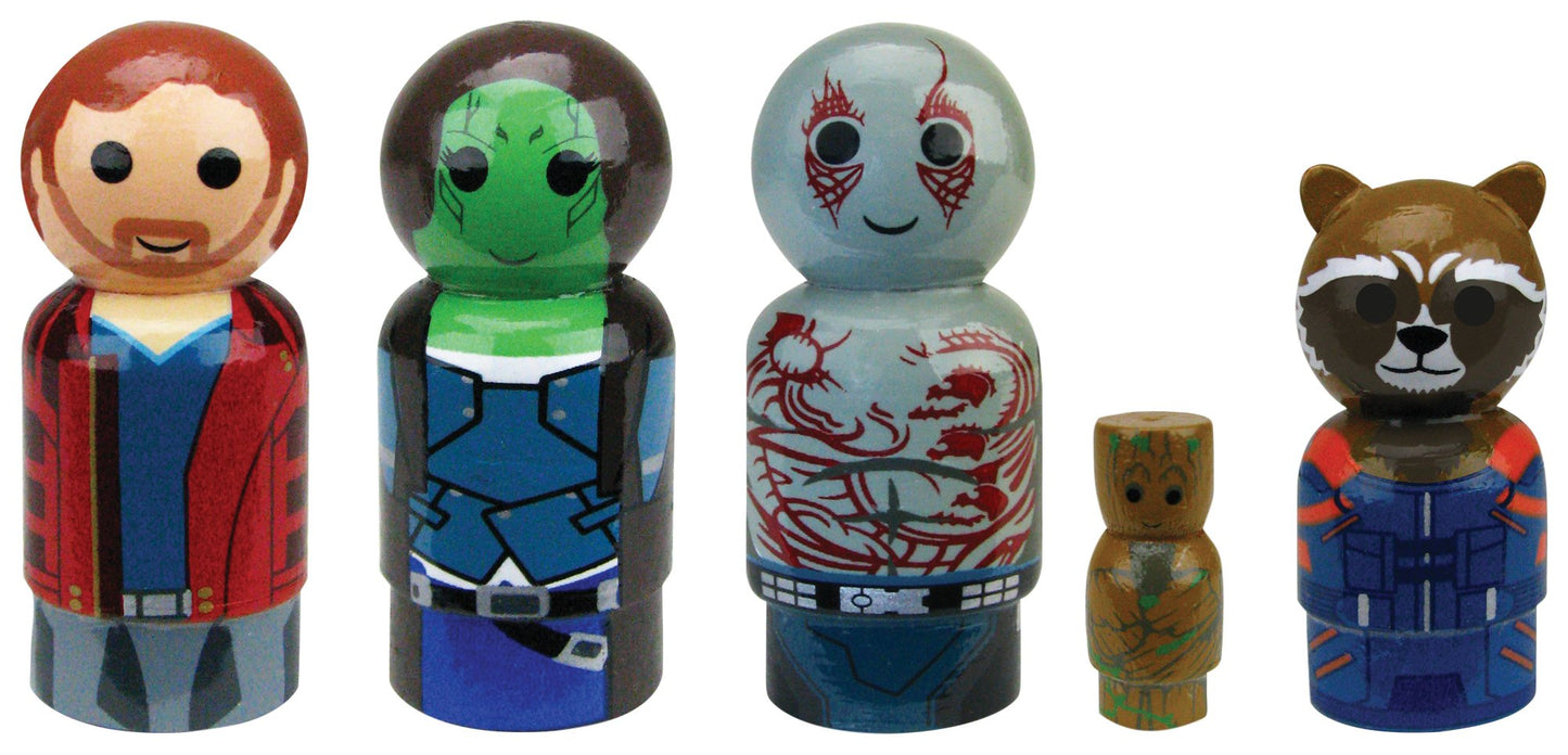 Bif Bang Pow! Guardians of The Galaxy Vol. 2 Wooden Pin Mate Figure Set - Model BBP24859