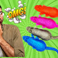 JA-RU Sticky Stretchy Rubber Rat Toys (1 Rat Toy) Squishy Sticky Fidget Toys for Kids. Funny Halloween Pranks, Joke, & Gag Gift.