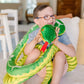 Melissa & Doug Giant Boa Constrictor Lifelike Stuffed Animal Snake, Green, 14+ Feet Long, Model 8841, Fabric