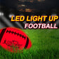 Hitegy Rechargeable Glow In The Dark Football - Usb Charging, Official Size 6, Light Up With Every Catch And Throw, Includes Pum