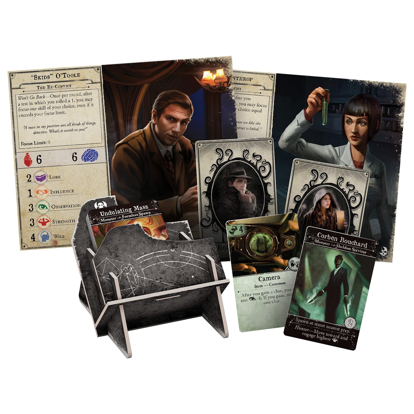 Arkham Horror The Dead Of Night Board Game Expansion - New Scenarios, Investigators, And Horrors! Cooperative Mystery Game, Ages