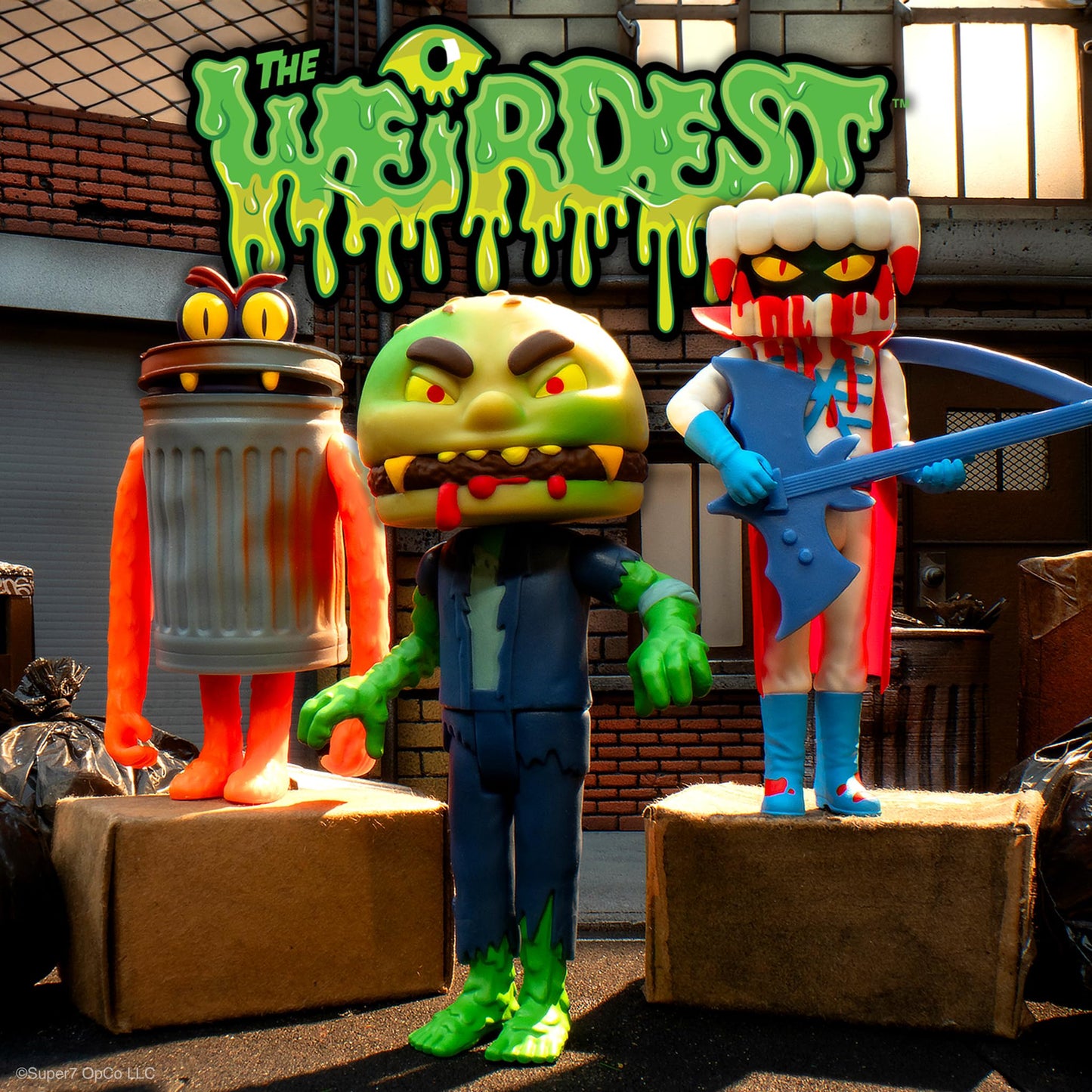 Super7 The Weirdest Trashquatch Rotten Rangers - 3.75 The Weirdest Action Figure Campy Horror Collectibles and Retro Toys
