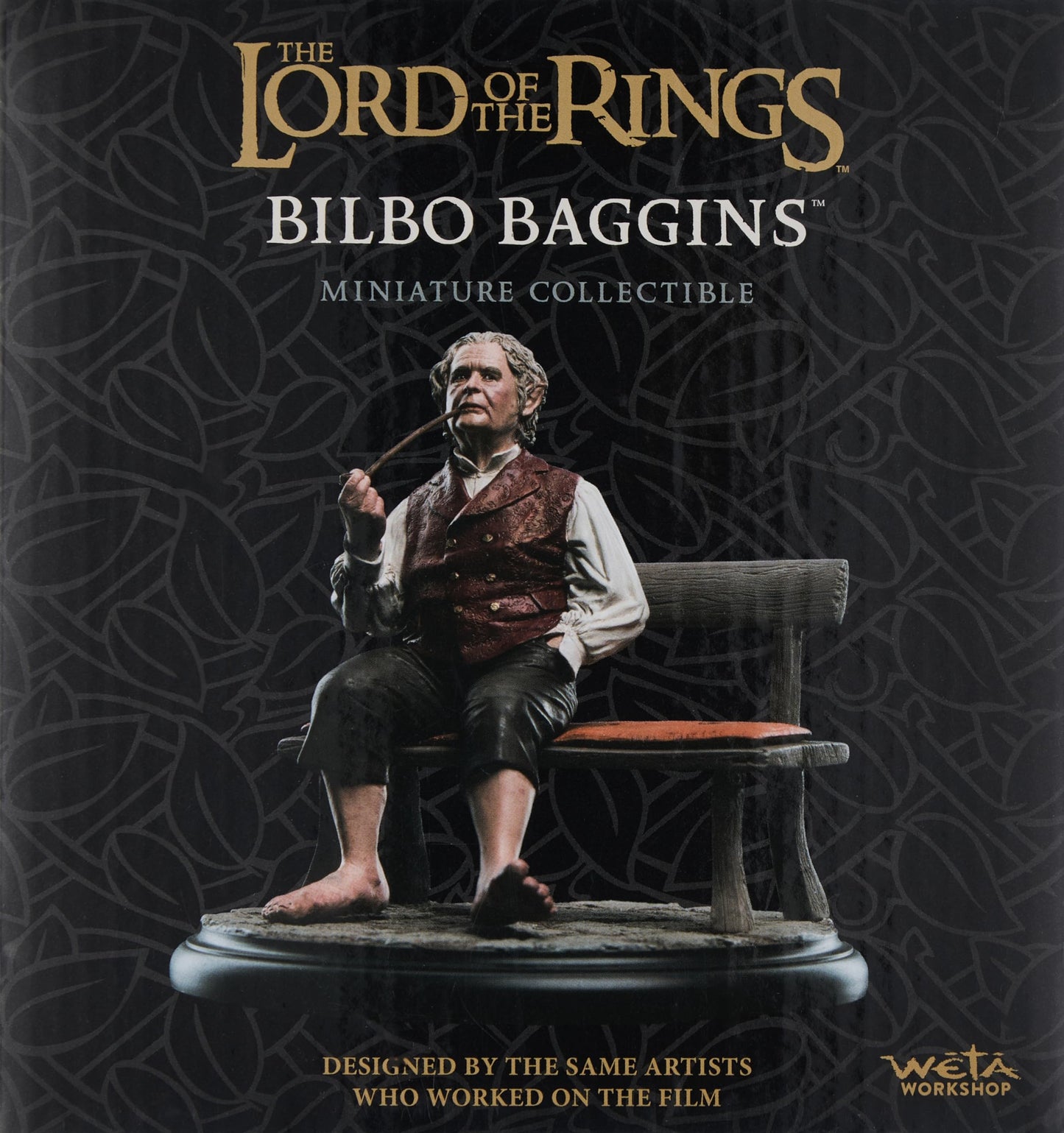 Weta Workshop Bilbo Baggins Premium Mini Statue - Gold Polystone - Model WETA860102640
