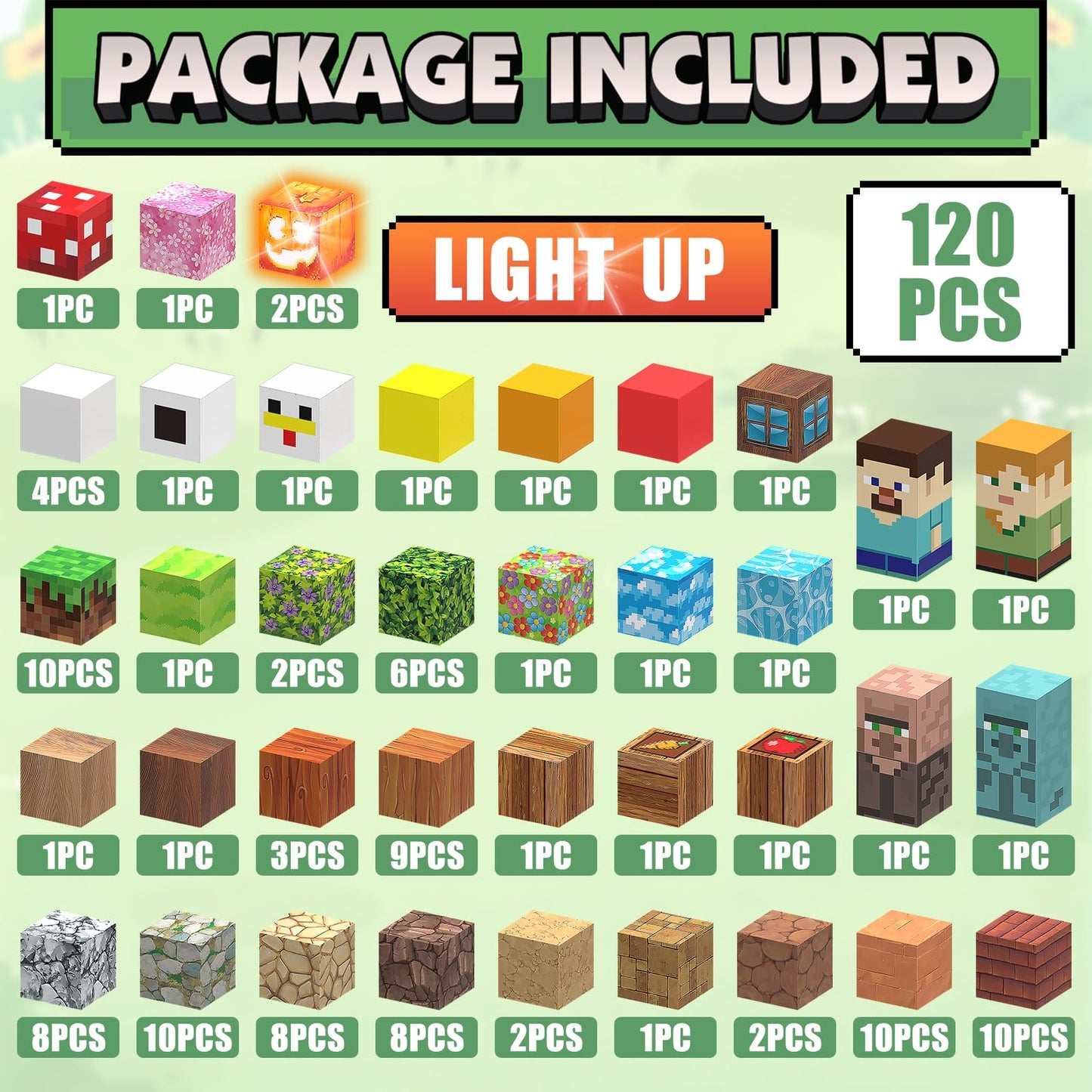 Aidyvoi Magnetic Blocks Toy Building Set For Kids 3+, Light Up Magnetic Building Blocks, 3D Construction Build Toys Stem Sensory